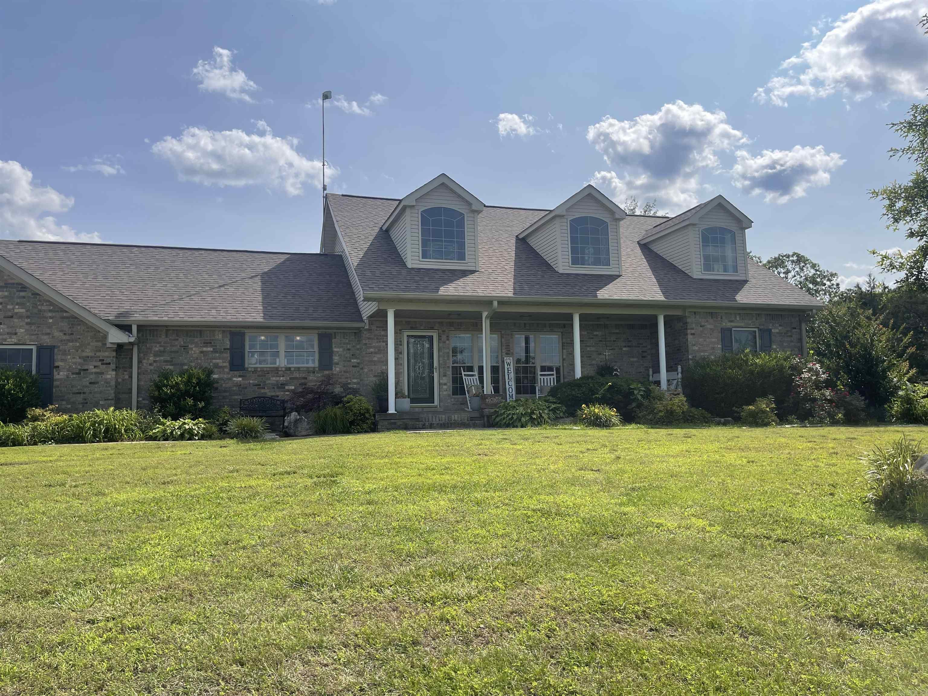 This beautiful home is nestled on a spacious 80 farm. Well maintained and upscale finishes are seen throughout. A landscapers dream yard. The house has a Generac generator as a back up. The pool for cooling off and a hot tub for the winter nights.