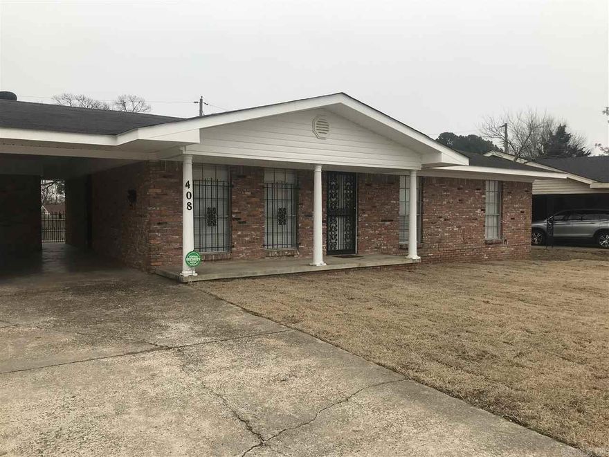 Convenient location, within Ridge Road Schools, In heart of  North Little Rock Services, Shopping, Medical facilities and much more Within Miles of Interstate 440- and 630, McCain Mall. Freshly painted, trim and doors, new hardware fixtures and counter tops updated appliances, features washer dryer, stove, refrigerator, fenced yard. large open kitchen with breakfast bar, stainless steel sink disposal. Two full baths, tiled floors and full shower, New luxury tile floors Front yard newly sodded