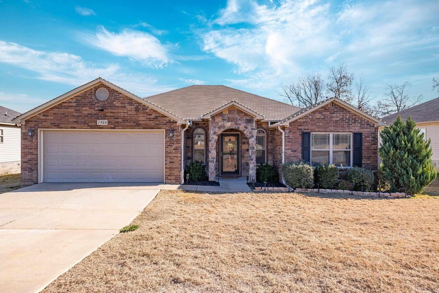 Welcome to this well-maintained 4 bedroom, 2 bath home in the desirable Bear Paw Addition of Sherwood. Conveniently located down the street from Sylvan Hills High School and minutes from the Elementary and Middle Schools, this home offers a split floorplan with the primary suite situated away from the secondary bedrooms. The great room features hardwood floors, while tile accents the wet areas, and carpeted bedrooms provide comfort throughout. Enjoy the eat in kitchen with plenty of space for gatherings. Step outside to a covered patio overlooking the large backyard, perfect for relaxing or entertaining. Don't miss the opportunity to make this home yours!