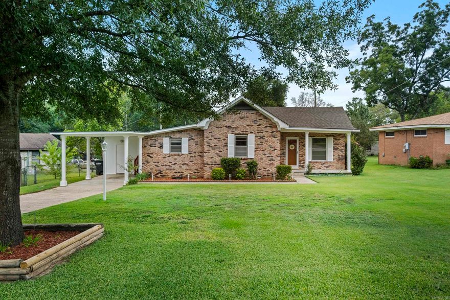 Welcome to this charming all-brick home in the heart of Sherwood!  Offering 3 bedrooms/2 full baths, this property features 2  living areas, perfect for entertaining or relaxing.  The kitchen and living spaces flow nicely, and a covered back patio provides an inviting spot to enjoy the outdoors.  Additional highlights include a single carport with a parking pad for extra convenience.  Major updates include a roof-1yr old along with AC unit and water heater that are only 4yrs old.  Don't miss this well-maintained home in a fantastic location close to shopping, dining and schools!