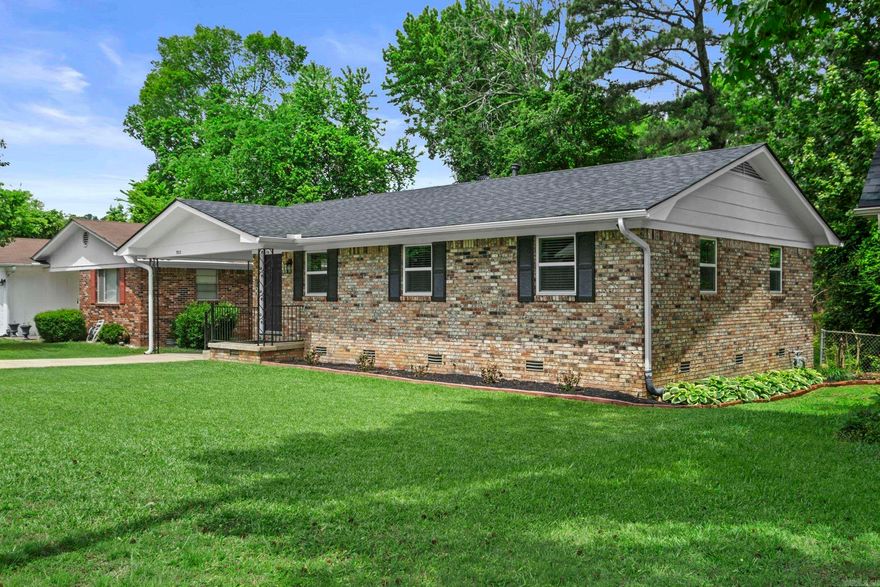 Move in ready and thoughtfully updated, this 3 bedroom, 1.5 bath home offers 1,096 square feet of comfortable living space in an established Little Rock neighborhood. Recent improvements include replacement of windows, a newer roof 2024, gutters, added insulation, updated lighting, ceiling fans, exterior doors, shutters, landscaping, and more. The kitchen features updated flooring, a newer stove and dishwasher, plus a recently replaced kitchen faucet. Both bathrooms have been refreshed, including a new vanity and sink in the primary bath. Additional updates include crawlspace vapor barrier installation, updated plumbing fixtures, and a Blink doorbell that conveys with the property. HVAC replaced in 2018 and water heater in 2016. This home has been well maintained with numerous functional and cosmetic updates already completed for the next owner. Conveniently located near shopping, dining, schools, and interstate access. SEE AGENT REMARKS!
