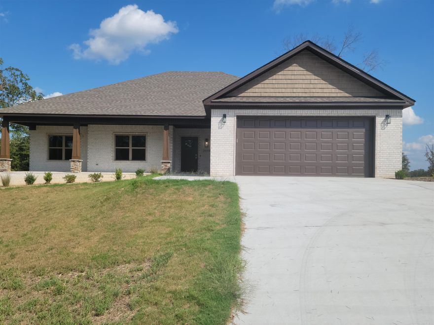 NEW CONSTRUCTION-READY TO MOVE IN !! 4-Bedrooms w/ oversized secondary bathroom!  Open Living area - Functional Kitchen - Walk-In Pantry *with Cosco Door!! Luxury Master Bath - Large Closets ALL Bedrooms - TV Connection on Back Porch - Fiber Optics !!1-ACRE LOT !!