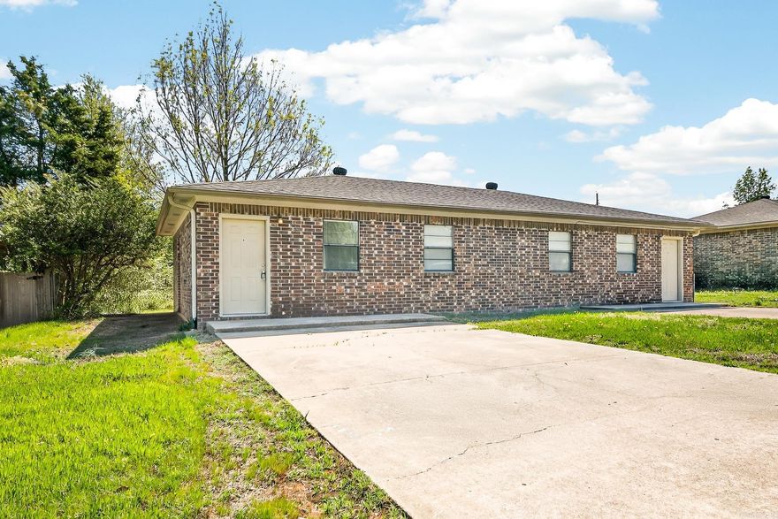 Newly renovated 2-bedroom, 1-bath duplex featuring new floors and paint throughout. Unit does not have a fenced backyard. NO SMOKING OR VAPING, NO PETS.  Application/background check/rental verification and security deposit required.