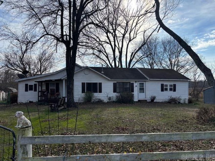 Quiet family home place on 13 beautiful acres +/-. Most of acreage is open meadows, with just small portion wooded. The original home was added on to 17-20+ years ago and includes: 2 beds/1 bath/kitchen/dining/laundry room/enclosed back porch.   Home and property to be sold "as-is".  The property has Mammoth Spring address but located near the Wirth community.