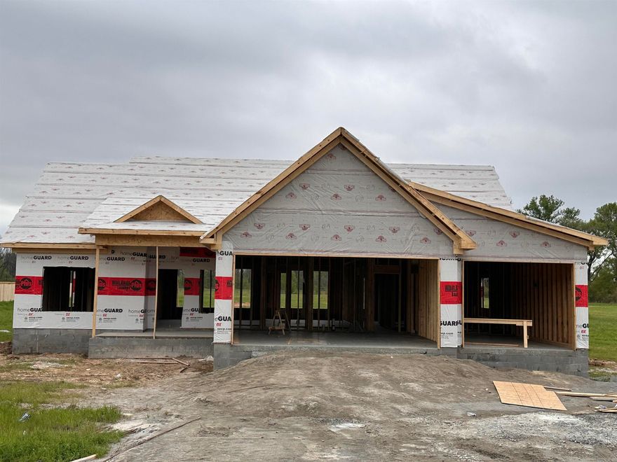 Currently under construction!! Now is the time—take advantage and choose some of the builders' finishes to make this house your HOME! Pull up to a three-car garage for this stunning three bedroom/two bath home with a designated office. Quartz countertops throughout, and in the master bath, a beautiful walk-in shower and soaker tub are waiting just for you! Other amazing features include an open concept living area, eat-in kitchen, walk-in pantry, and many more. You don't want to miss out on this amazing opportunity in Ashley Downs.