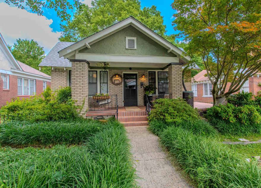 A lovely Park Hill 1930 Craftsman brick home. This adorable cottage offers an updated large kitchen with newer appliances, including a gas 5-burner range, a large center island, and multiple dining options. You will love everything about this updated jewel. Sparkling hardwood flooring throughout the home. Tons of kitchen storage. Designer interior paints throughout the home. The oversized primary bedroom is perfect for even a king-sized bed. Original tile in the guest bath, with the charm of the 1930s arch. A one-car garage or shop, which is unusual for Park Hill. The outside covered deck is perfect for entertaining or just drinking your morning coffee. Sit on your front porch swing and enjoy the enchanting garden spaces out front. Walk to the Filling Station or all the Park Hill favorites, restaurants, parks, and lakes. The home is nicely maintained, roof installed in 2020, hot water heater in 2022, and new gas line in 2022. The electrical box was updated in 2025. This home is neat as a pin and very special. A well-designed floor plan that flows seamlessly.  Adorable. Accepting offers until June 15, 2025, at 6 PM