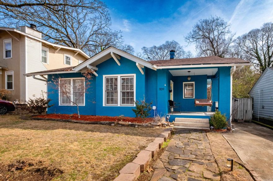 Welcome home to this charming one-level in the heart of highly desirable Hillcrest, where walkability to local shops, restaurants, and coffee spots makes everyday living easy and enjoyable. Filled with natural light and beautiful hardwood floors, this home blends timeless character with thoughtful updates throughout. Major improvements include a new roof in 2020, large trees professionally removed in 2021, exterior stucco repairs along with new gutters, fascia work, and fresh exterior paint completed in July 2022, a new sump pump and electrical fuse panel installed in 2023, a new range with updated electrical in 2023, a newly built Tex life-time warranty bridge over the creek in 2024, and updated kitchen lighting in 2025. The property also features a covered back porch, sprinkler system, a fully fenced yard and two separate storage shops, adding both convenience and functionality. The big-ticket items have been carefully addressed, providing peace of mind while still allowing room to make it your own. Enjoy the simplicity of one-level living in one of Little Rock’s most beloved neighborhoods.  See agent remarks.