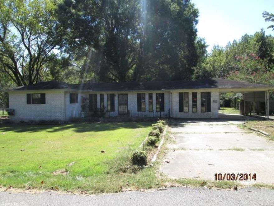 One story home with two bedrooms and two baths. Two large living areas. Kitchen with lots of cabinet space. Great investment property or first time home. Call today for details. Property is being sold "AS IS' subject to HUD Guidelines 24 CFR 206.125.