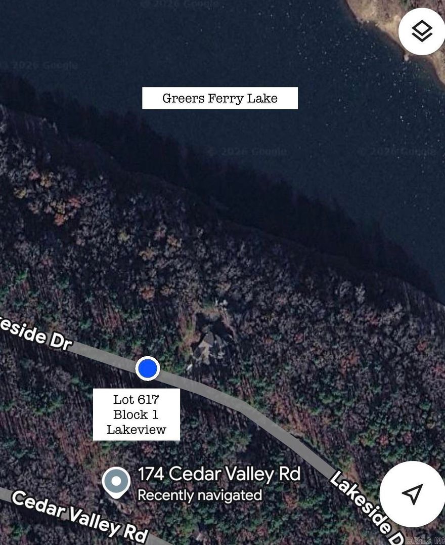 Depending on the home build, there could be a slight Lakeview. The property is located behind 174 Cedar Valley, and caddy-cornered across from 272 Lakeside. 5 minutes from Fairfield Bay Marina! Drive by and give us a call today!