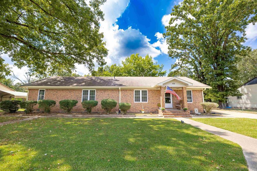 Welcome to this beautifully maintained 3-bedroom, 2-bath brick home, located in the sought-after Harmony Grove School District, and just miles from the Highland Park. Step inside to find refreshing interior colors, hardwood floors throughout, and a spacious layout ideal for both relaxing and entertaining.  Enjoy cooking in the bright kitchen, unwind in the cozy living area, and rest easy knowing the newer HVAC system keeps the home comfortable year-round. Outside, a fully fenced large backyard awaits—perfect for kids, pets, or simply enjoying the open space.  There's also an accessible bonus nook as a second den, crafting area, home office, or play room.  But that’s not all! A detached shop with a half bath provides the perfect space for hobbies, storage, or a home office. Plus, the above-ground pool and trampoline convey with the property—ready for endless backyard enjoyment. This move-in ready gem has it all—schedule your showing today!