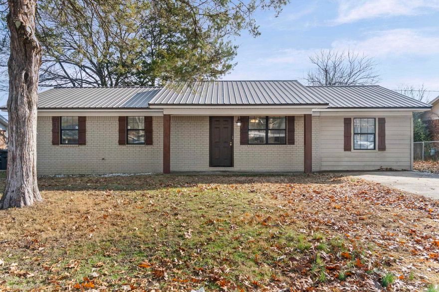 Welcome home to this renovated 4-bedroom, 2-bath property located on a desirable side of town near shopping, dining, and great schools. Updates completed in 2021 include new flooring and counter tops, giving the home a clean, modern feel. Additional features include a metal roof and solar panels for added efficiency. The nice-sized backyard with a deck offers a great space to relax or entertain. A well-maintained home in a convenient location, ready for its next owner.