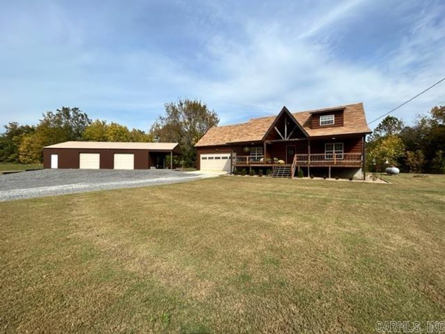 DESIGNED FOR LEISURE! This 1 bedroom, 2 bath METAL sided cabin is SCENICALLY SITUATED in a gated community that offers both mountain views AND a view of the WHITE RIVER! Custom built in 2020, the open concept floor plan features a spacious loft, bonus room AND a generator making all 1768 square feet a great weekend retreat or year round home. Interested in an INVESTMENT PROPERTY? Look no further! Multiple lots are included in the 6.90 acres offering you an opportunity to separate and develop OR use for your personal enjoyment. 40X60 SHOP with spray foam insulation, 2 garage doors and a lean-to will be the perfect place to store all of your outdoor toys. Private boat launch for community members as well as small swimming area make this slice of paradise the perfect MULTI-SEASON RETREAT!