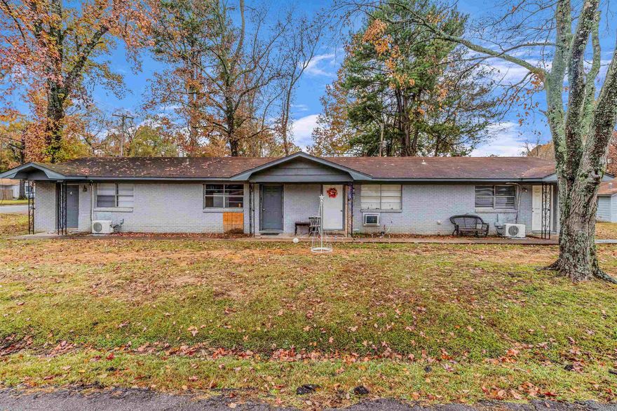 This 7-plex (one 4plex and one 3plex on one lot) is ready and waiting to be finished out to match the improving area around it! The owner has remodeled the units as the renters switched over between 2023 and 2024, with 5 of the seven units having been remodeled. The main water lines and gas lines were replaced and rerouted in 2024. Seller has done all the heavy lifting! Property management already in place! Please only approach property after making an appointment.