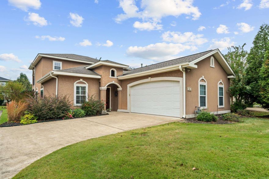 This gorgeous Spanish-style lake home features 3 BRs, 3 full Baths + half bath. As you enter the home, you'll be able to see straight through to the luscious green backyard & view of Lake Hamilton. Downstairs has a spacious open kitchen w/ SS Frigidaire appliances, 5-burner gas range, granite countertops & a breakfast bar. A lg family room w/ gas FP opens up to the covered porch. The primary BR is also downstairs w/ a lg primary bath, featuring dbl vanities, jetted tub, walk-in shower w/ 2 shower heads & lg walk-in closet. The primary bath connects to the laundry room w/ adequate cabinet & countertop space & a sink. A half bath is also downstairs for your guests. As you walk upstairs, there is a 2nd living or bonus room w/ 2 BRs flanking each side. Both upstairs BRs have their own full baths & walk-in closets. You can access the upstairs balcony from any of these rooms. There is a shared boat dock with 3 slips. This home's slip is on the far right w/ jet-ski dock (permitted by Entergy). The entire dock & boardwalk were replaced 3 yrs ago w/ composite decking. Dual HVAC units, upstairs replaced in 2023 & downstairs 2021 (inc coils). Surround sound & pull-down shades throughout home.