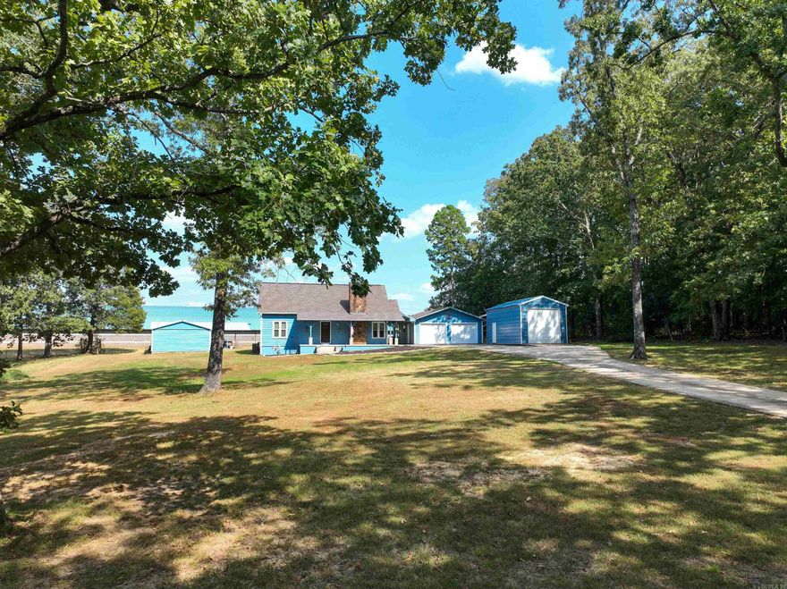 Make this COZY COTTAGE your Greers Ferry Lake headquarters.  Located between Heber Springs Marina and Eden Isle Mariina, this home is well suited for either full or part time living.  2 BR, 2 BA,1479 sf., 1.5 storied ranch on 0.98 acres.  Vaulted wood ceiling in Great Room and upper story.  Tasteful blend of wood and sheet rock. Primary Bedroom on entry level.   You will have countless hours of fun shooting pool in the heated and cooled Game Room located in back of the detached 2 Car Garage.   Air-conditioned RV Garage.   2nd Garage w/attached Shop located behind the home. Lots of storage for all of your toys.  See Attached Docs for all of the updates to this great property that make it like new!