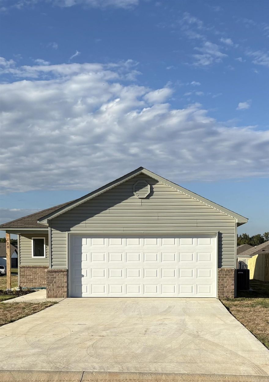 The Ridgeland plan is a sleek, modern looking plan that has a unique offset front door. Come tour it today!   Valuable upgrades included: 14'x7' uncovered patio, 60" fiberglass standup shower (no enclosure) in Master Bath, plumbing faucet upgrade 2, 8" deep Kitchen sink, crown on Kitchen cabinets, flush laminate bar top in Kitchen, Luxury Vinyl Plank flooring in wet areas and Living Room and adjacent hallways, garage door opener level 1, raised ceilings in Living Areas per municipal requirements, fiberglass exterior doors, Cheyenne style doors, back door half lite, baseboards level 2, 25in wide attic stairs, LED disk lights in Kitchen, full sod, microwave hood in Kitchen.  ***AGENTS: PLEASE SEE AGENT REMARKS AND/OR SHOWING REMARKS FOR VERY IMPORTANT INFORMATION.***  THIS HOME IS SCHEDULED TO BE COMPLETE IN MARCH 2025.   PLEASE NOTE: The mailing address for this property is Cabot. The city that governs this neighborhood is Ward. The community is located in the Cabot School District.