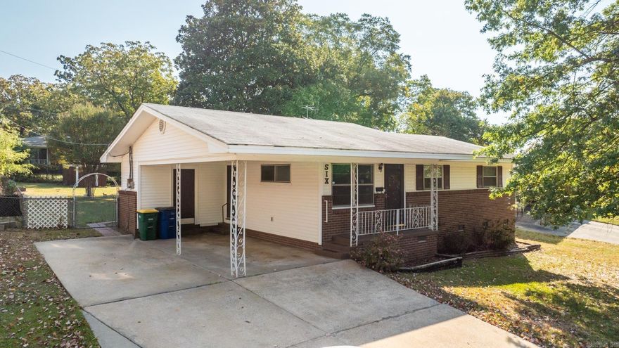 Charming starter home with gorgeous original hardwood floors, a spacious kitchen with a walk-in pantry, cute bathroom and new heat and air. The covered patio overlooks a huge fenced backyard with a beautiful magnolia tree, plus outside storage and the carport offers an extra parking pad. Outdoor enthusiasts will love the proximity to Emerald Park and nearby hiking trails into Burns Park!