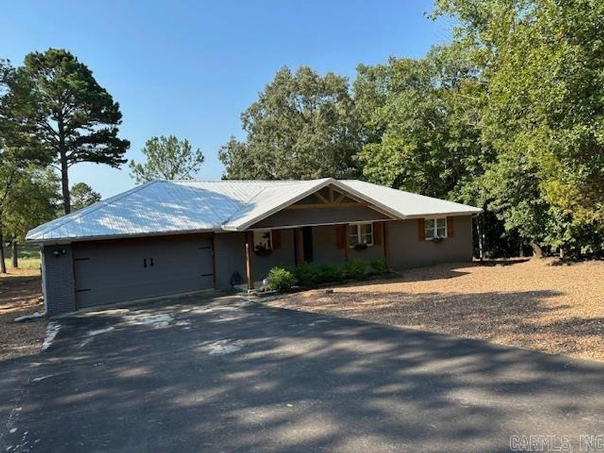 Nestled in a peaceful, quiet neighborhood, this ON THE GOLF COURSE HOUSE features stunning views of Mountain Ranch Golf Course from the deck, great room and master suite; gas log fireplace, laundry room. Remodeled around 2020, it boasts upgraded bathrooms and a modern kitchen equipped with updated cabinets, granite counters, microwave, stove, and double refrigerator; luxury vinyl tile throughout house. The large master suite includes a walk in shower and an expansive walk-in closet. Garage and security system. Partially furnished. Owner will pay HOA fees.  **NO SMOKING**   **NO PETS**