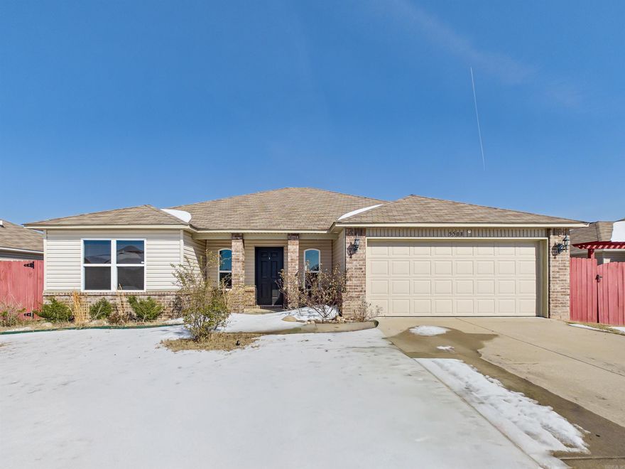 Built in 2021, this spacious 4-bedroom home offers a desirable split-bedroom floor plan with a generously sized primary suite that features a double vanity and a large walk-in closet. The spacious kitchen flows into the living area, creating an open concept that is ideal for entertaining. Enjoy the fully fenced backyard and prime location conveniently located near the new Buc-ee's, new development, and the newest elementary school. This one won't last long.