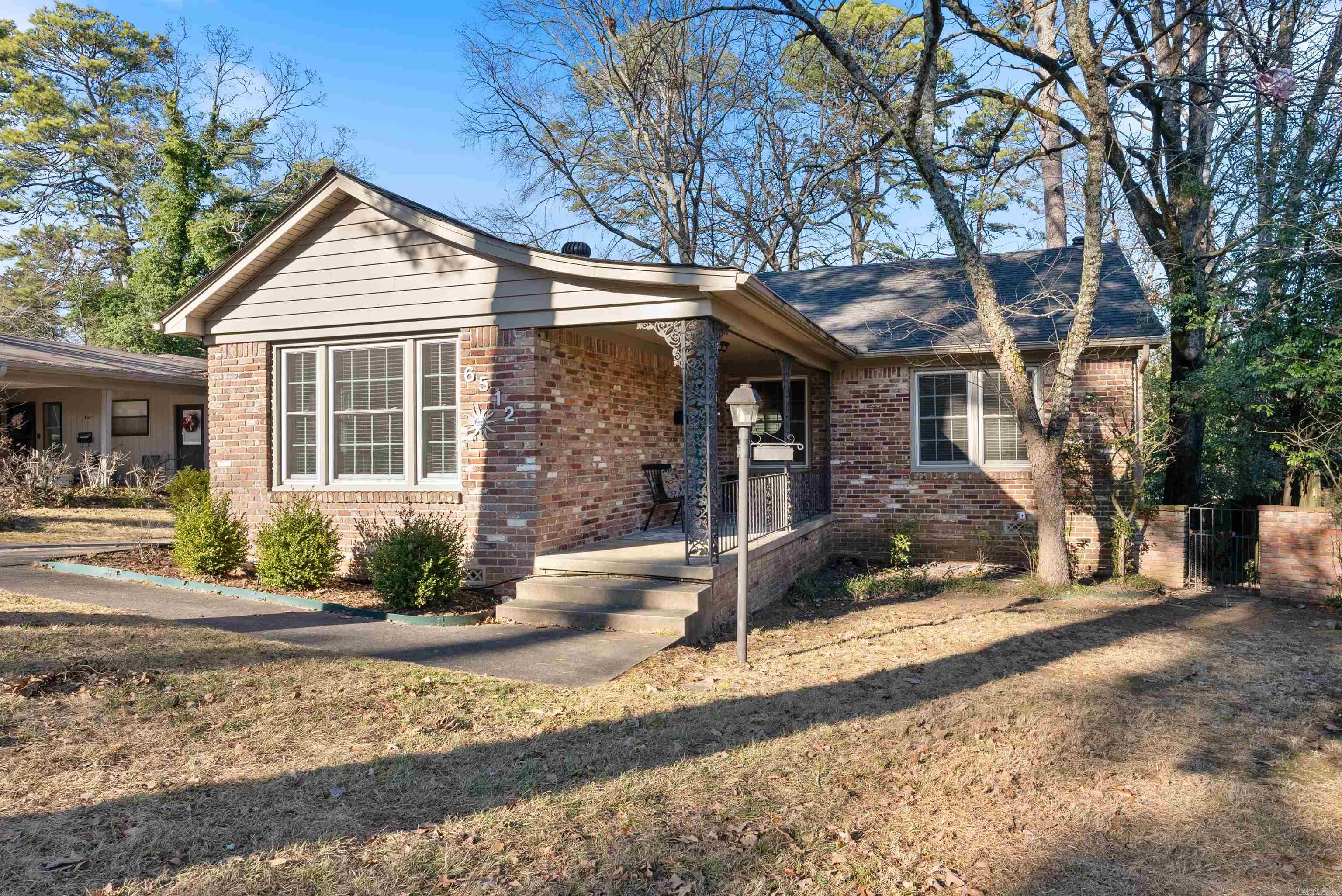 Wonderful updated home in Midtown! Great location in the Forest Park Elementary school zone!  One level with three bedroom, two renovated bathrooms, two living areas plus a dining room. Beautiful kitchen that is open to one of the living areas. Kitchen has Granite counter-tops and stainless steel appliances.  Primary bedroom has an en-suite bathroom and a walk in closet.  Outdoor space features a large backyard with a fantastic deck and a beautiful flagstone patio!  Outdoor storage building with electricity.  Roof 2019, HVAC 2018, Hot water heater 2019.