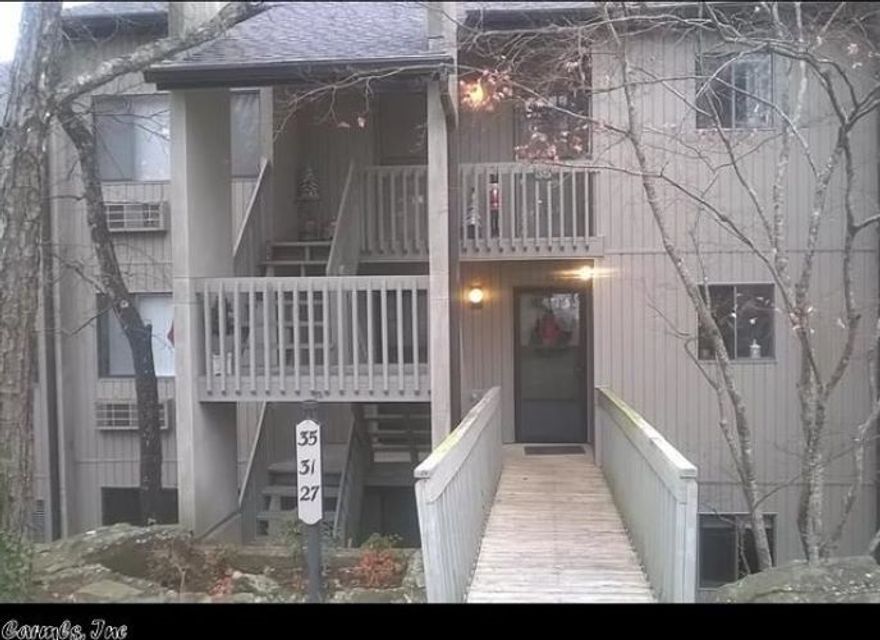 Penthouse condo in Fairfield Bay! This condo has a wonderful view of the lake. This could be your weekend getaway, new home to relax in or a VRBO. two bedroom two bath, with open floor plan, has an office, laundry, large back deck to enjoy your coffee with beautiful view of Greers Ferry Lake. Close to the cool pool, tennis courts, mini golf, hiking trails, four-wheeler trails and so much more.