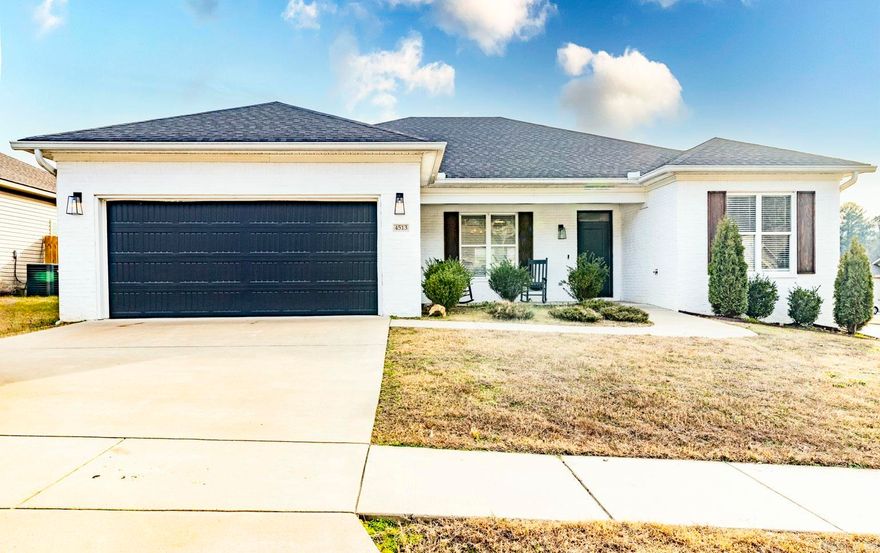 This home really has it all.  As soon as you walk in you are greeted with a large open living room and dinning room featuring tray ceilings.  Opens up to spacous kitchen with granite counter tops and additional dinning space. Primary bedroom and bathroom are separate from the additional 3 bedrooms. Fully fenced in yard located on a corner lot right in the heart of Benton. Conveniently located in between both Benton and Bryant.  You don't want to miss the opportunity to call this beauty your new home!