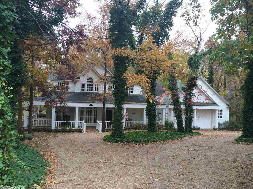 This is a MUST see! So many extras, home has out building, lake access with dock & boat, generator to run home, misting system around home, watering system, around porches, surround sound inside & out, sprinkler system, indoor endless pool, geo thermal HVAC w/ independent zoning, towel warmer in bath, alarm system, & more. Not to mention a hand crafted stair case and exquisite interior items. Attic is framed & floored for any future addition if desired.