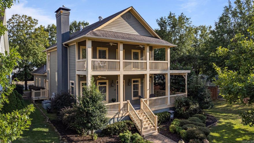 Welcome to Darling Deerberry! This home offers you a feel of southern coastal living while enjoying the close proximity to the city.  The front porch is the perfect place to enjoy the evenings chatting with your neighbors. There are transom windows and French doors throughout the home to offer space separation with openness. Downstairs offers a bedroom, full bath, home office, playroom or flex space, dining room, living room, and a spacious kitchen with ample storage.  The upstairs offers a luxurious primary suite that includes a sitting room for a small office or nursery and a large private patio for sneaking away with a good book. Additionally, there is another bedroom and bonus room or two bedrooms depending on your space needs. My favorite part is the big backyard and back porch that is perfect for watching the kids or furry friends run wild while you relax.