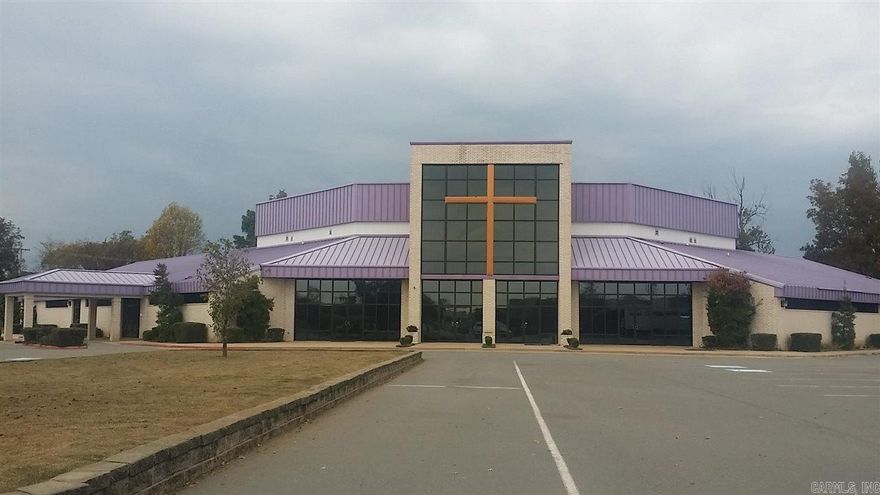 19,671 +/- SqFt church building on 5.01+/- acres near LR River Port. Highly visible from 440, this spacious, elegant building has a sanctuary with room for 500+ people, multiple classrooms, commercial kitchen w large fellowship hall, offices,  pastor's study, and  6,112+/- square foot activity center/educational facility to be finished out by the new owner. The easily-accessed paved parking lot has 150 spaces and additional green space. Building also for sale. See brochure. Agents see remarks.
