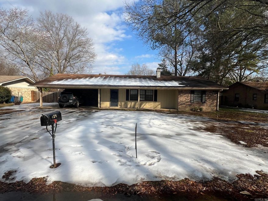 House in Conway close to everything.  Across the street from the UCA Campus. Three Bedroom, one full bath, one half bath.  Lvp flooring throughout.  Two Car Carport. Fenced back yard with Storage Building.