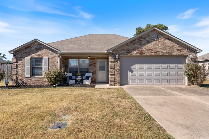 This charming 3 bedroom, 2 bathroom home located in Baywood Subdivision is ready for its new owners. Conveniently located in the heart of Greenbrier, close to local schools, restaurants and amenities. This low maintenance, affordable home includes a refrigerator and washer and dryer that convey. Step inside to hardwood floors in the living room that continue into the master bedroom. The master suite features a walk-in closet, double vanity, soaker tub and walk-in shower. Split floorplan design with two bedrooms and a bathroom on the opposite side of the home. Kitchen has granite countertops and room for a dining table + eating at the bar. Enjoy evenings on the extended covered back patio with a fully fenced backyard, perfect for entertaining. Don't wait to schedule a showing, call today!