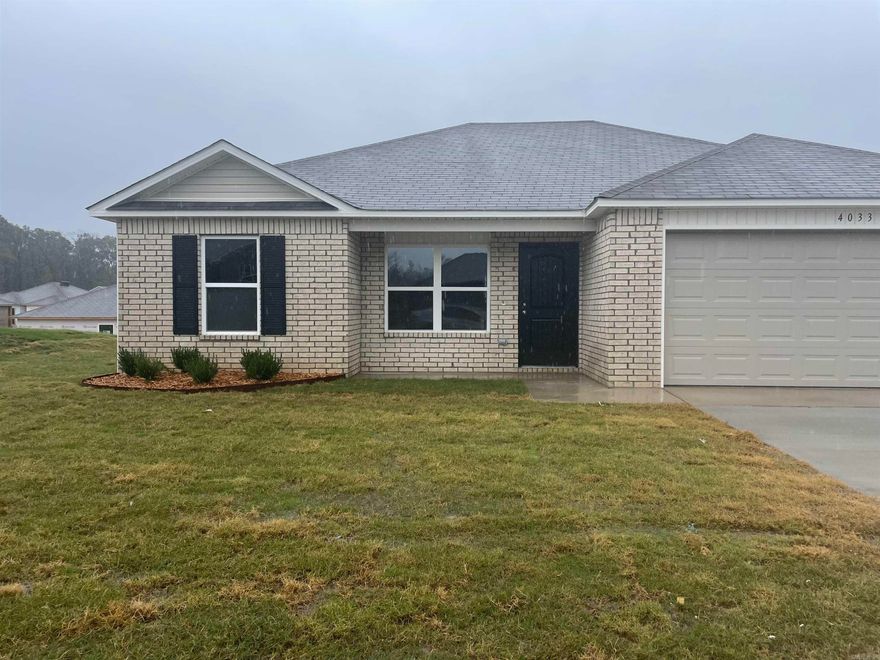 Coleman Plan Upgrades in this home: garage door opener, soaker tub/shower combo in Master, plumbing faucet upgrade 2, 8" deep Kitchen sink, Luxury Vinyl Plank flooring in wet areas and Living Room and adjacent hallways, raised ceiling in Living Areas per municipal requirements, Cheyenne style interior doors, baseboards level 2, full sod, microwave hood in Kitchen, smooth top electric range.     Hilldale Crossing is convenient to HWY 5, the HWY 30/430 interchange, and Outlets of Little Rock.