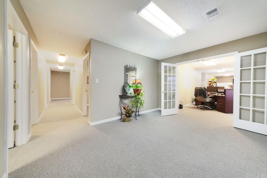 Fabulous commercial building in the heart of Cabot, excellent opportunity for your business with high visibility. Unit A is contains 6 offices, sitting area/front desk area, kitchenette and bathroom.   This is a must see, take the virtual tour today and call for a showing and more details!!  *Whole building also available for rent.