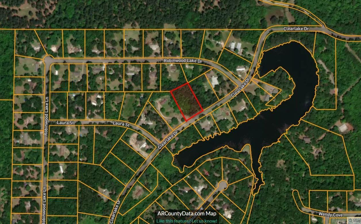 This is almost 1 full acre lot. Perfect to build your dream home. It is nestled away in the very quiet Clear Lake Estates. This area is still being developed. Great investment. Located in Saline County. Don't miss this opportunity.