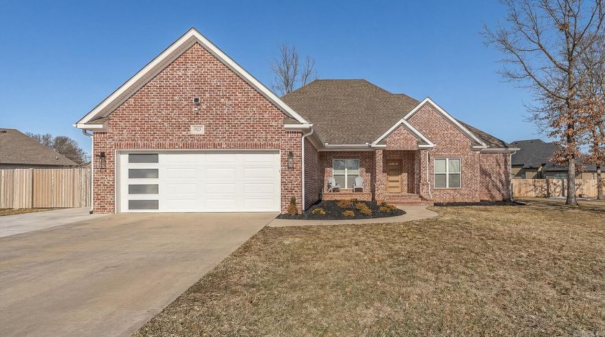 RARE FIND — 4 BEDROOMS, 2.5 BATHS ALL ON ONE LEVEL! Tucked away at the end of a quiet, shaded cul-de-sac, this all-brick beauty offers the space, layout, and privacy buyers are searching for. The smart split floor plan features two bedrooms on each side of the home, making it ideal for a variety of needs and lifestyles. Enjoy both an eat-in kitchen and a separate dining area, perfect for everyday living and gatherings alike. Step outside to a large, fully fenced backyard with a covered patio—great for relaxing or entertaining. An extra side concrete parking pad adds convenience for guests or additional vehicles. Located in a well-established neighborhood. Quiet cul-de-sac living, brick construction, and one-level convenience make this home a standout—don’t miss it.