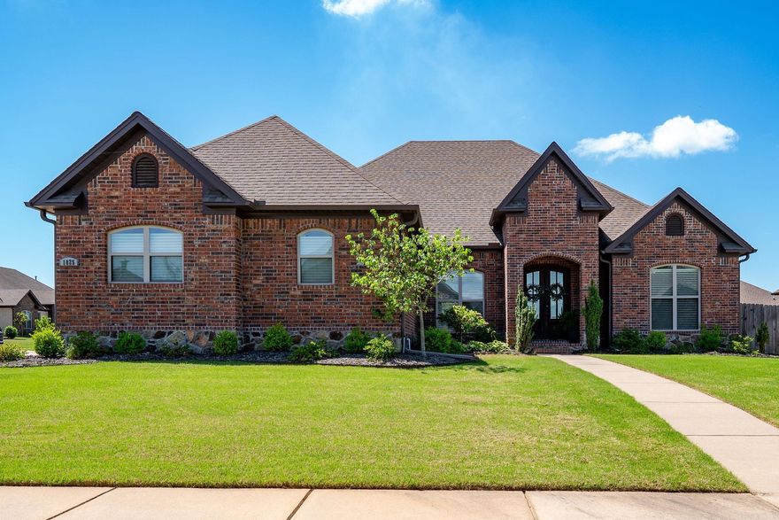 Stunning 4 bed/3 bath Salem Woods home w/office/flex room on corner lot w/a pool! The welcoming front porch & foyer opens into a bright, open-concept floor plan. The large living room features a beautiful stone fireplace & stained wood mantle. The gourmet kitchen has a large center island w/bar seating, coffee bar, granite countertops, stainless steel appliances, tile backsplash & generous walk-in pantry. The spacious primary suite is a private retreat w/access to the backyard & pool. The en-suite bath includes: jetted tub, walk-in tiled & glass shower w/dual showerheads, separate vanities, extra storage & great walk-around closet w/custom built-ins.Three additional well-sized guest bedrooms offer great closet space & ceiling fans. Two share a Jack & Jill bath, while the 3rd has private access to a full hall bath. The flex room is perfect for home office, formal dining room or bonus space. The backyard is definitely one of the shining stars of this property! Features include: saltwater pool w/tanning ledge, lighting package & heater. Multiple patio areas provide room for lounging, dining & entertaining & additional lawn space. Other features: floored attic, 3 car side entry garage.