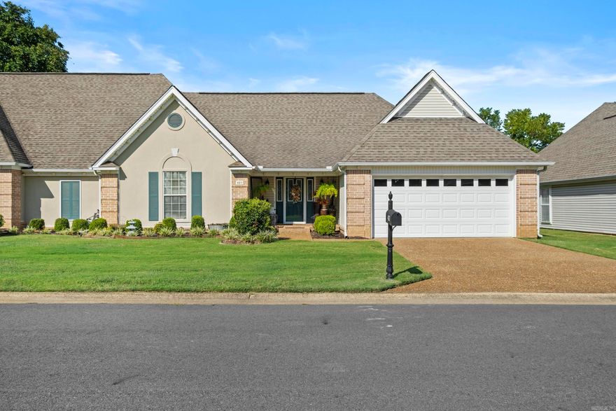 Realtor-owned, this condo was completely remodeled in 2021 with hard surface flooring, fresh paint, revamped closets, an opened-up kitchen, new countertops in the kitchen and master bath, new light fixtures, and added canned lighting. HVAC was replaced in 2019, the roof in 2018 or 2019, and a tankless gas water heater was installed in 2021. A new gas range with double oven and a microwave were also installed in 2021. There are TWO pantries, and you will be SO surprised at all the storage in this unit.  This home offers 3 bedrooms, 2 baths, and a small office, plus an extra room off the laundry at the back of the home that could easily serve as a 4th bedroom. The living, dining, and kitchen areas are large, open, and filled with natural light, featuring a huge kitchen island that’s perfect for entertaining—whether it’s holidays, church groups, or any gathering! Out back, you’ll find a small patio with a grassy area. The association maintains the front lawns and shrub beds, along with painting of the front doors, shutters, and exterior wood as part of the association fees. A double-car garage with a storage closet is an added bonus.