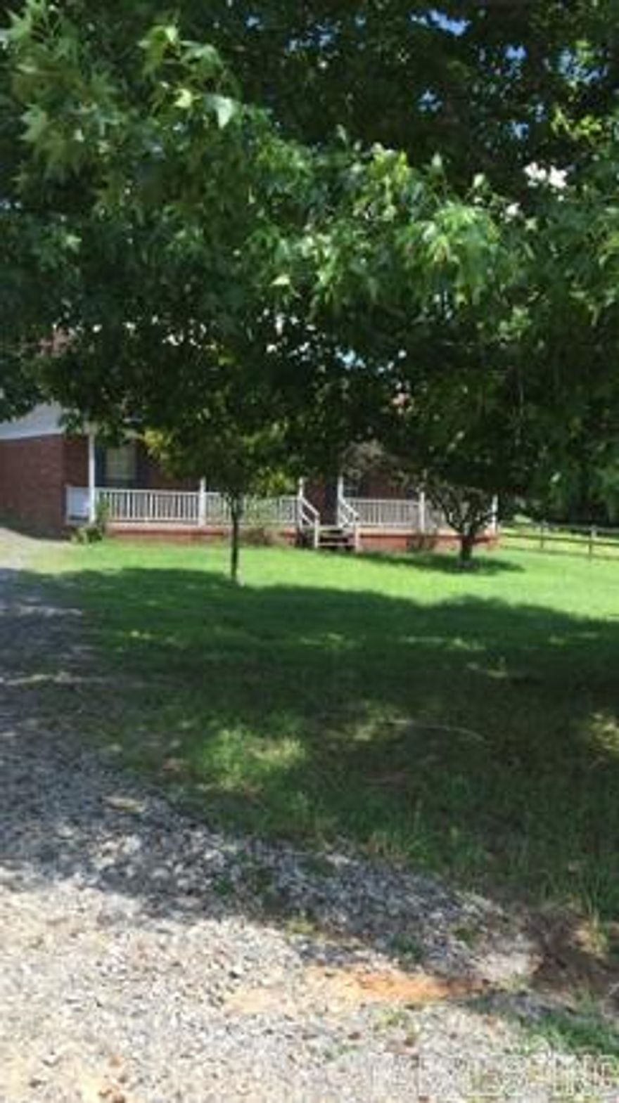 Cute 3 bedroom 2 bath brick home on 2 acres.  Sit on the large front porch and enjoy life.