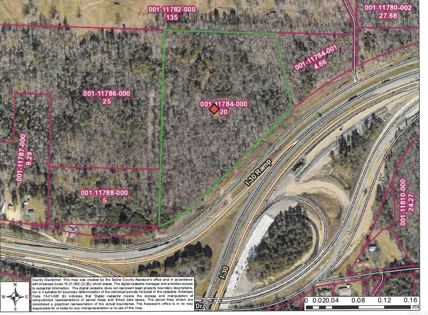 Location, Location, Location!  Exit 114 area, on the service road right before Hwy 70, great place for commercial or residential development! Approximately 11051 feet of frontage!  Water available, sewer close by. See attached survey for legal.  This is one of the areas ready for growth in the Saline County area! Right up the service road from the future Buc-ee's.
