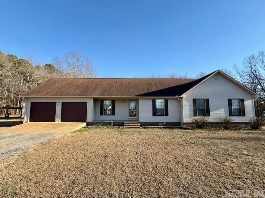 YOU DON'T NEED TO BREAK THE BANK for THIS HOME! If you are looking for a PLACE with SPACE, check out this 4-bedroom, 2-bath home in the Pebble Creek sub-division in SOUTHSIDE! Entertaining sized living room easily accommodates LARGE gatherings. Cozy dining room merges into your galley style kitchen with wood cabinets, tile flooring and a gas stove. Primary bedroom with in-suite bath/dressing area offers a relaxing haven after a long day.  3 additional BEDROOMS provide more than enough room for sleep, storage and PLAY! Partially covered deck with an ABOVE GROUND POOL will be a cool, shady retreat on summer afternoons! Need more storage space? ENJOY the extra room the 28X32 SHOP provides for your boat, ATV or belongings. Don't delay in scheduling an appointment to PREVIEW THIS HOME!