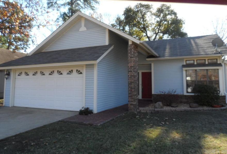 Super cute house with a 2 car garage; vinyl siding exterior offering low maintenance; fenced backyard; level lot. Vaulted ceiling in the great room & kitch; fireplace, glass door to the backyard & patio. The kitchen opens to the great room & offers abundant storage with cabinets & a large pantry.  The appliances were updated in 2009. Paint was updated in 2012. A terrific plus to this house is the large master bedroom, bath & walk-in closet. It's been well maintained & now this home is ready for a new owner.