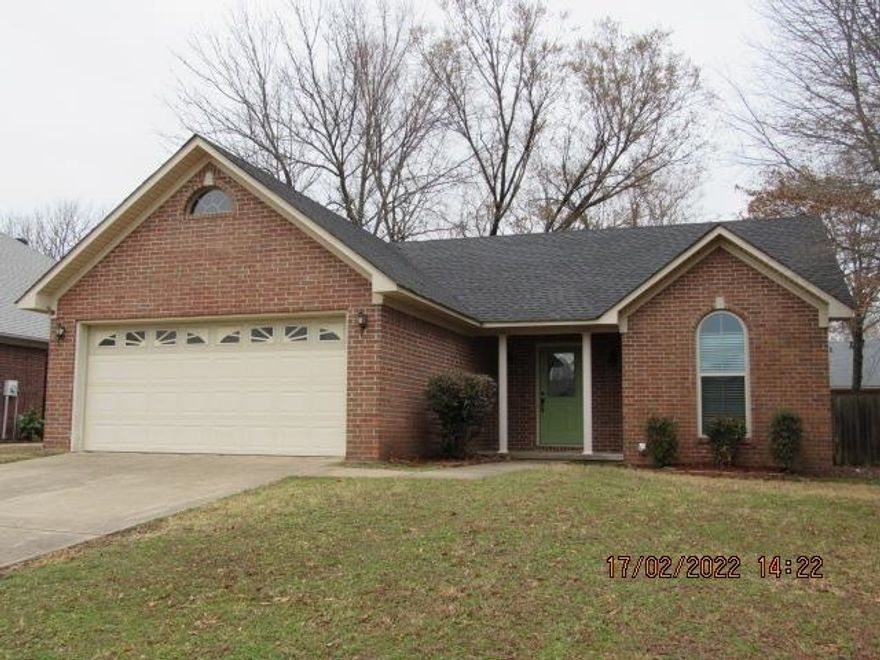 Updated 3 bedroom home, spacious bedrooms, stained concrete throughout, freshly painted interior, updated light fixtures, gas log fireplace in the living room, newly installed granite countertops in kitchen, all new stainless appliances including side by side refrigerator, pantry, 2 inch blinds throughout, washer & dryer provided, fully fenced yard with patio, 2 car garage. Pets negotiable with a non-refundable pet deposit.