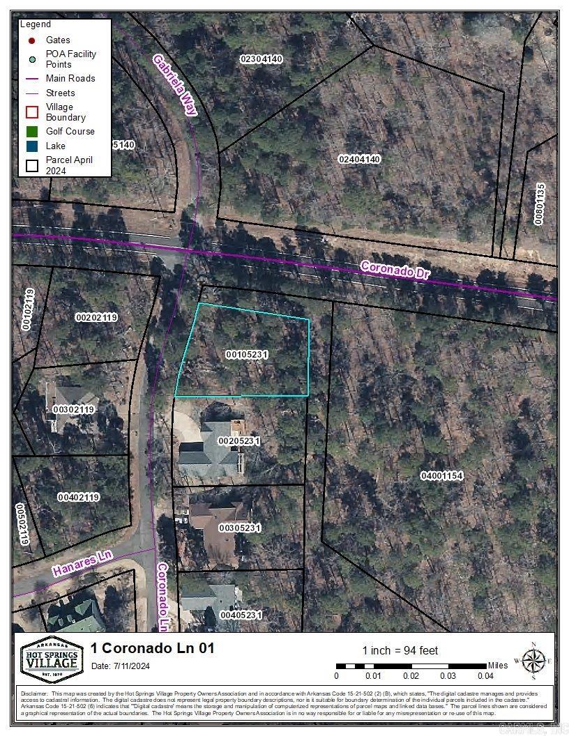ne Time Buy in Fee for Hot Springs Village of $250. A monthly POA fee of $49 also applies. Owner Financing Available with $2,000 Deposit. Roads maintained by POA. Hot Springs Village is a gated community with 9 golf courses, 11 lakes, 30 plus miles of walking trails, state of the art fitness complex, indoor/outdoor pickleball courts and an outdoor pool.