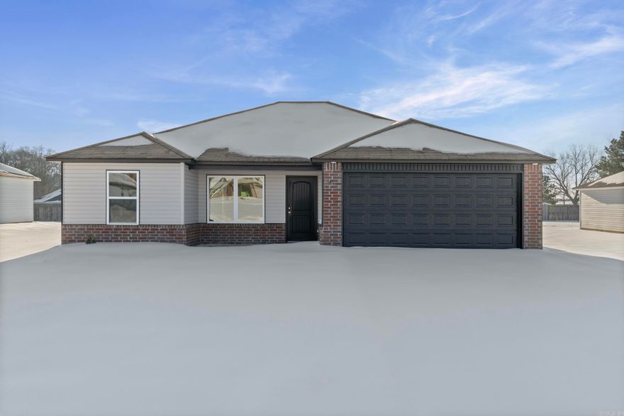 Discover the captivating Franklin plan, renowned for its charming covered front porch and meticulously landscaped front yard that enhance its curb appeal. This home boasts an open floor plan with 3 bedrooms and 2 bathrooms, providing a spacious and inviting living environment. The expansive family room serves as a central gathering space, perfect for relaxation and entertaining guests. The kitchen is a highlight, featuring a beautiful design and equipped with energy-efficient appliances, ample counter space, and a spacious pantry—ideal for preparing and enjoying delicious family meals and snacks. Explore more about the Franklin plan today and envision how it could elevate your living experience!   **SEE SHOWING REMARKS & AGENT REMARKS FOR IMPORTANT INFORMATION**