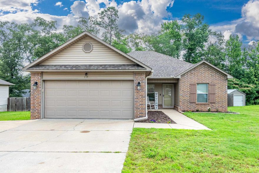 Looking for the perfect place to call home? Just listed in the Lakeside School District, this beautiful 3-bedroom, 2-bath home built in 2015 is ready for its next family to make lasting memories. Nestled in a quiet neighborhood, this home offers everything a growing family needs—a fully fenced backyard for kids & pets to play safely, a storage shed for extra space, & a covered back deck where you can enjoy your morning coffee or unwind after a long day while watching your loved ones make memories outdoors. Inside, you'll find an inviting open-concept layout with the kitchen and dining area flowing seamlessly into the living room, creating the perfect space for family gatherings, game nights, and holidays. The private primary suite is tucked away on its own side of the home and features a full bath & walk-in closet. With a new roof installed in 2023 and a brand-new HVAC unit added in December 2025, you can move in with confidence & focus on what matters most—making this house your home. Could this be where your family's next chapter begins?