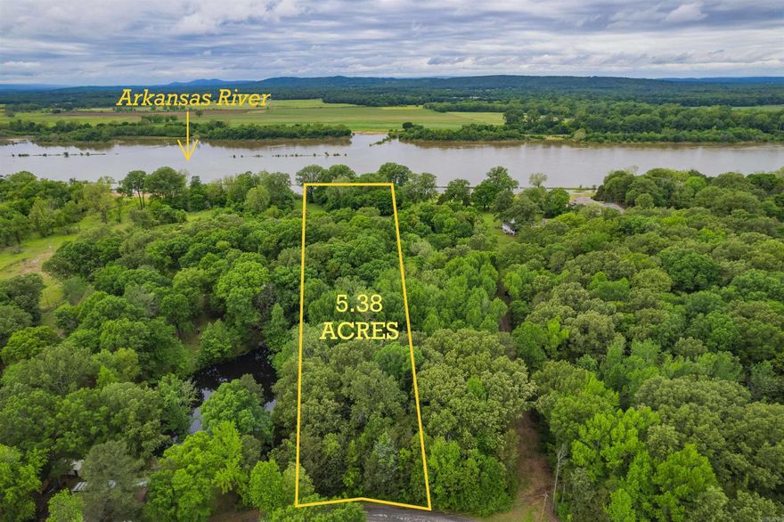 BUILD YOUR DREAM HOME on the Arkansas River!!  Looking for your own slice of heaven on the Arkansas River this is the property for you.  Discover a rare opportunity to own this pristine, clear, waterfront land with 175 feet of unobstructed AR River frontage.  This breathtaking, panoramic view is the perfect place to create your ideal home, whether it's a peaceful retreat or a luxurious river estate.  This level building site is ready for construction and offers plenty of privacy.  Ideal location for boating, fishing and other water activities.  Toad Suck Marina is just minutes away, offering boat slips, fuel and easy access to the river.  This is the perfect place to embrace waterfront living and own a piece of Arkansas River Paradise!