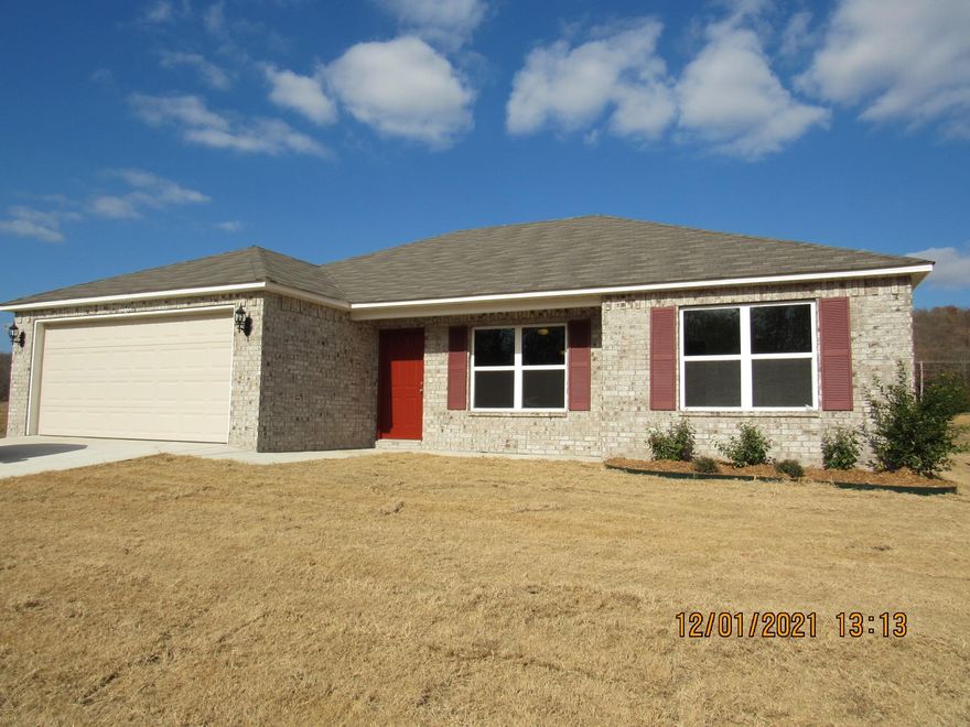 Brand new construction!!! Spacious split bedroom plan with upgraded laminate throughout the main areas and carpet in the bedrooms, upgraded stainless appliances, separate pantry, open floor plan, all electric, 2 car garage. Owner is installed a refrigerator, 2 inch faux wood blinds, and ceiling fans.