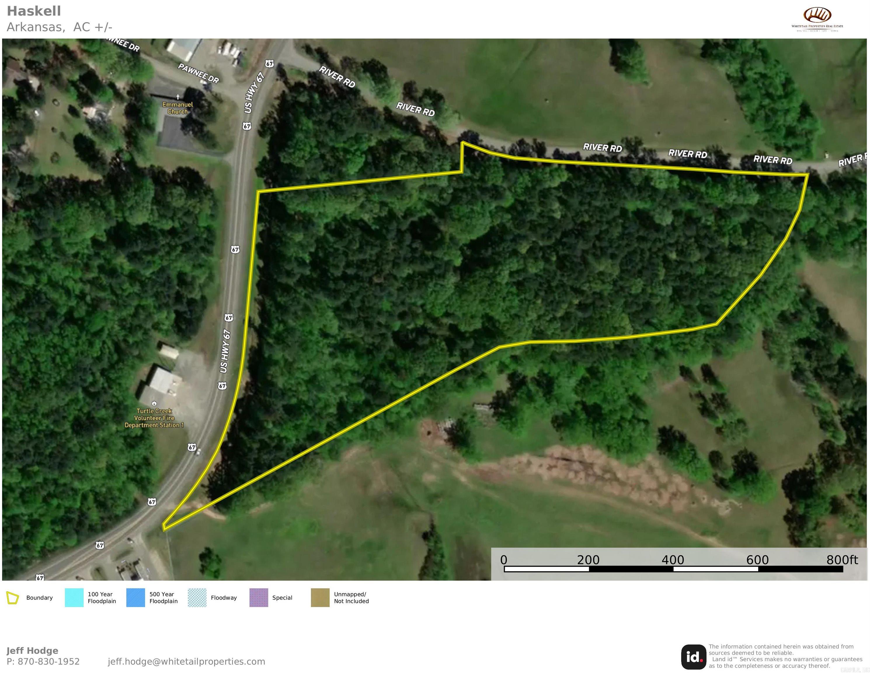 Unlock potential on 12.5?+/- acres of timbered land just outside Haskell city limits, across from the local hardware store and beside Sonic drive-in. Contour: on a gentle 20-ft hill, this parcel's center offers ideal building pad opportunities for a dream home or small development, with mature pine and hardwood trees providing a mix of privacy and natural beauty. Bordered on one side by Highway?67 and River Rd. on the other side, combines rural ease with city convenience. Water and utilities run along the road corridor, making development planning straightforward. This property appeals to those seeking quiet privacy and easy access, whether you envision a private homestead or a handful of lots for neighbors. The timber mix supports potential income during clearing, and the hilltop ensures excellent drainage and elevated views across future build-sites. Local references like the Haskell Hardware and nearby Sonic offer a sense of community, and the Saline River trails and parks are just minutes away, ideal for weekend hiking or fishing. Whether looking to build, develop, or invest in land with location and character, this 12.5?+/- acres delivers. Reach out to explore access, zoning,