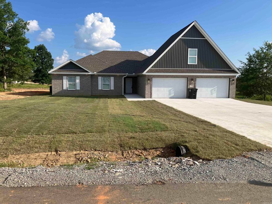 Brand New Home on a .96 acre lot! You'll love the open floor plan! **NO CARPET DOWNSTAIRS** Kitchen features custom cabinetry, full pantry, slab granite, and high quality stainless appliances. Great room has tray ceiling, wood burning fireplace and LVT flooring. **Wood blinds throughout**. The primary bedroom has a tray ceiling, jetted tub, separate shower and two closets with built ins (one is enormous). Very large covered back porch! 4th bdrm is upstairs and could also make a great game room! Laundry is large and has a sink. The garage is 32' wide with one side 24' deep, which is long enough for extended cab truck, fishing boat or utility trailer. The other side is 20 deep. Come check out this great home! Completely finished and ready for a new family.