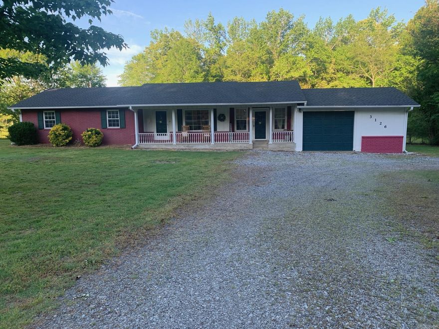 This Charming Farm Style home is a "must" to see. This 3 Bedroom 2 Bath house already feels like home. Cozy throughout. Living Rm and bedrooms are a nice size. Kitchen has a farmhouse sink, gas stove, solid stone countertops, shelving and storage. There are two spacious bathrooms. Laundry Room has additional shelving and storage. There is a bonus room that leads into the spacious 1 car garage. Two outside storage buildings and a nice covered deck to enjoy nature. Perfectly located between Searcy, Pangburn, and Heber Springs.